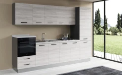 Gilda cucina 300 cm colore frassino ghiaccio