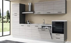 Gilda 2.0 cucina 330 cm colore frassino ghiaccio