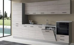 Gilda cucina 345 cm colore frassino ghiaccio