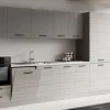 Gilda cucina 345 cm colore frassino ghiaccio e light grey