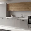 Gilda cucina 345 cm colore light grey e rovere cadiz