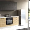 Gilda cucina 180 cm colore rover cadiz e cemento scuro