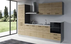 Gilda 2.0 cucina 300 cm colore rovere cadiz