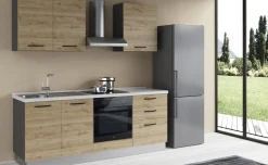 Gilda 2.0 cucina 270 cm colore rovere cadiz