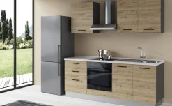 Gilda 2.0 cucina 270 cm colore rovere cadiz
