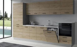 Gilda cucina 345 cm colore rovere cadiz