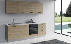 Gilda cucina 240 cm colore rovere cadiz