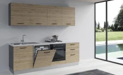 Gilda cucina 240 cm colore rovere cadiz