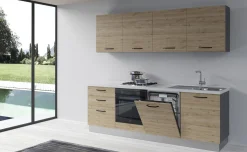 Gilda cucina 240 cm colore rovere cadiz