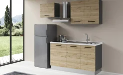 Gilda 2.0 cucina 210 cm colore rovere cadiz
