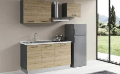 Gilda 2.0 cucina 210 cm colore rovere cadiz