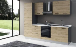 Gilda 2.0 cucina 270 cm colore rovere cadiz