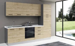 Gilda cucina 270 cm colore rovere cadiz