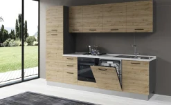 Gilda cucina 285 cm colore rovere cadiz