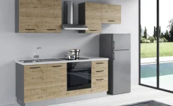 Gilda 2.0 cucina 255 cm colore rovere cadiz