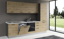 Gilda cucina 285 cm colore rovere cadiz