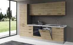 Gilda cucina 285 cm colore rovere cadiz
