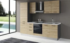 Gilda 2.0 cucina 255 cm colore rovere cadiz