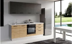 Gilda cucina 270 cm colore rovere cadiz e portland