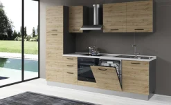 Gilda 2.0 cucina 285 cm colore rovere cadiz