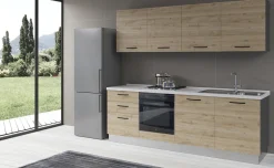 Gilda cucina 300 cm colore rovere cadiz