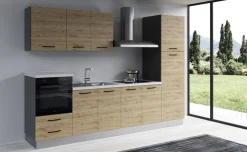Gilda 2.0 cucina 300 cm colore rovere cadiz