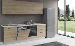 Gilda cucina 300 cm colore rovere cadiz