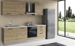 Gilda 2.0 cucina 300 cm colore rovere cadiz