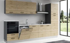 Gilda 2.0 cucina 330 cm colore rovere cadiz