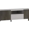 Gilda porta tv grigio chiaro, frassino ghiaccio e portland
