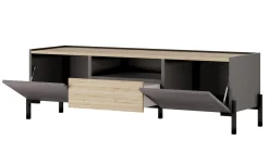Gilda porta TV titanio, rovere cadiz e portland