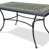 Ginger tavolo in metallo nero 160x90 cm