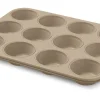 Gold Elegance stampo 12 muffin in acciaio dorato