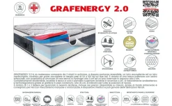 Grafenergy 2.0 materasso una piazza e mezza 160x200 cm