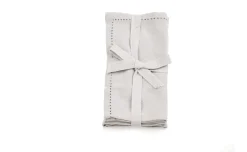 Greta set 2 tovaglioli grigio perla