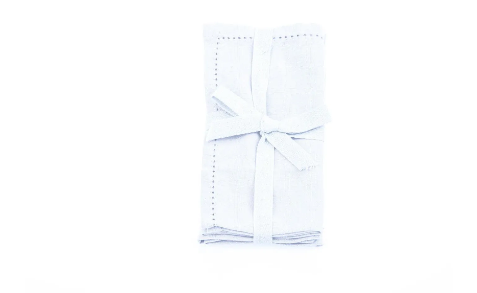 Greta set 2 tovaglioli in 100% cotone bianco