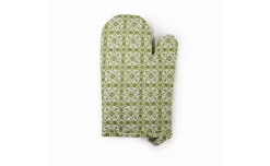 Guanto forno verde in 100% cotone
