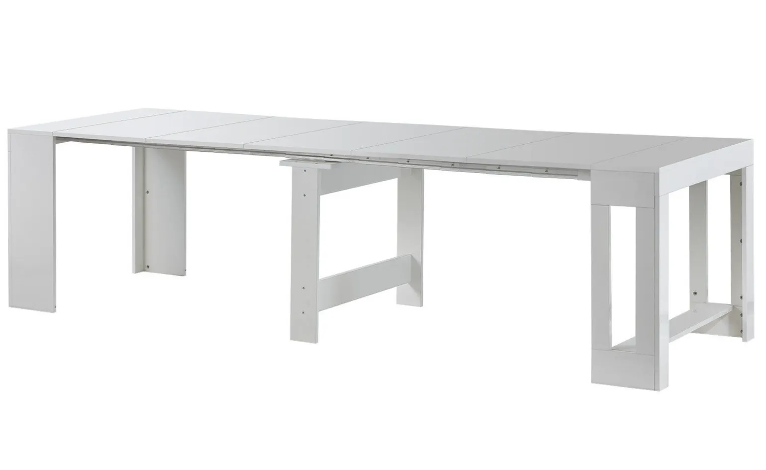 Handy consolle allungabile bianco lucido
