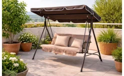 Helen dondolo 3 posti con tettuccio beige