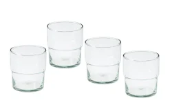 Hill set 4 bicchieri in vetro riciclato 300 ml