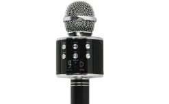 Hollywood microfono wireless per karaoke, nero