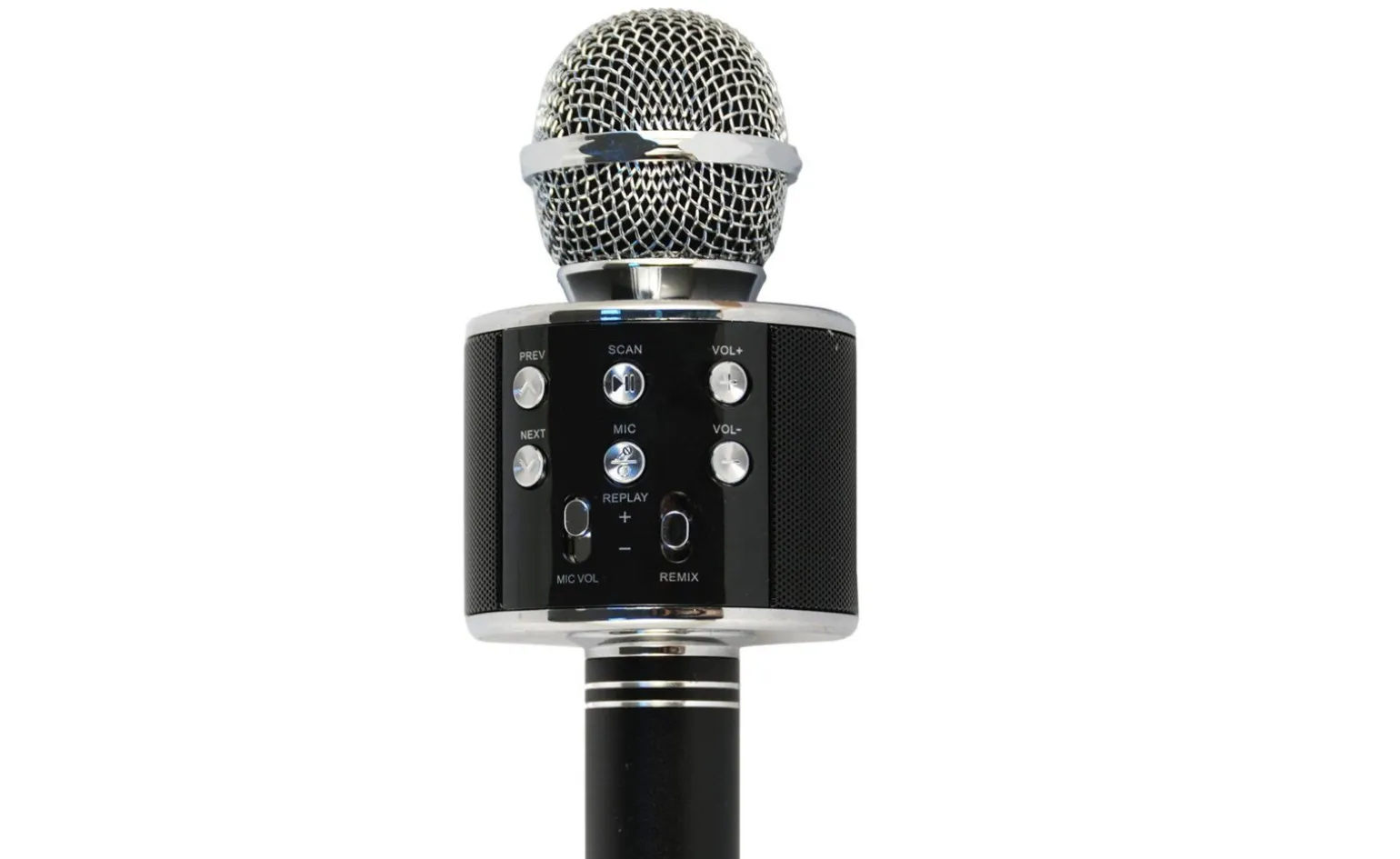 Hollywood microfono wireless per karaoke, nero