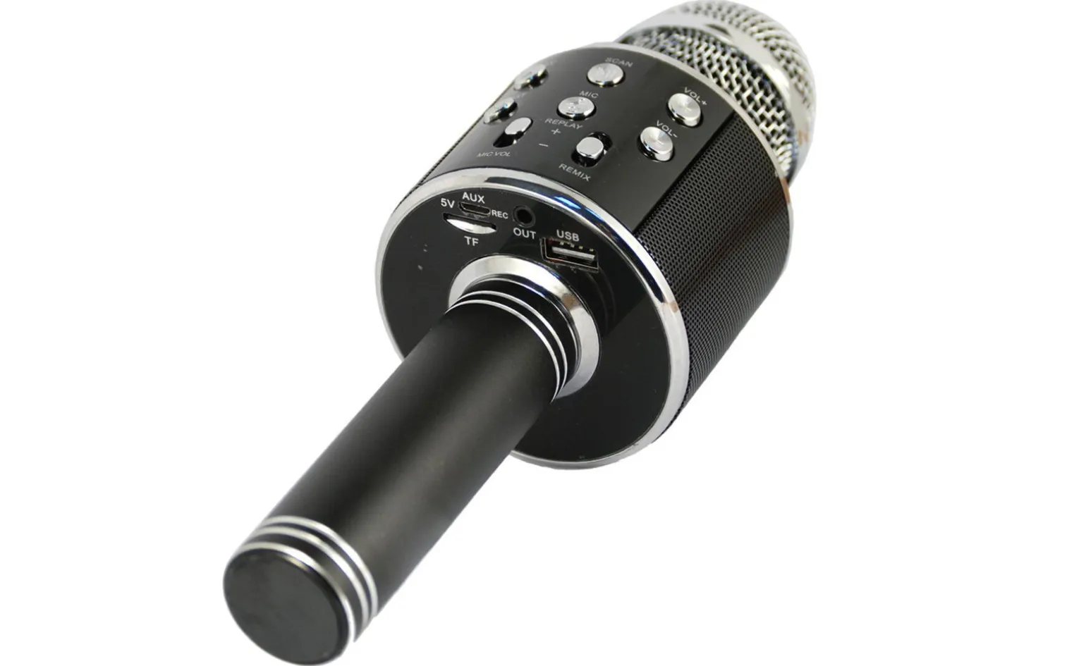 Hollywood microfono wireless per karaoke, nero