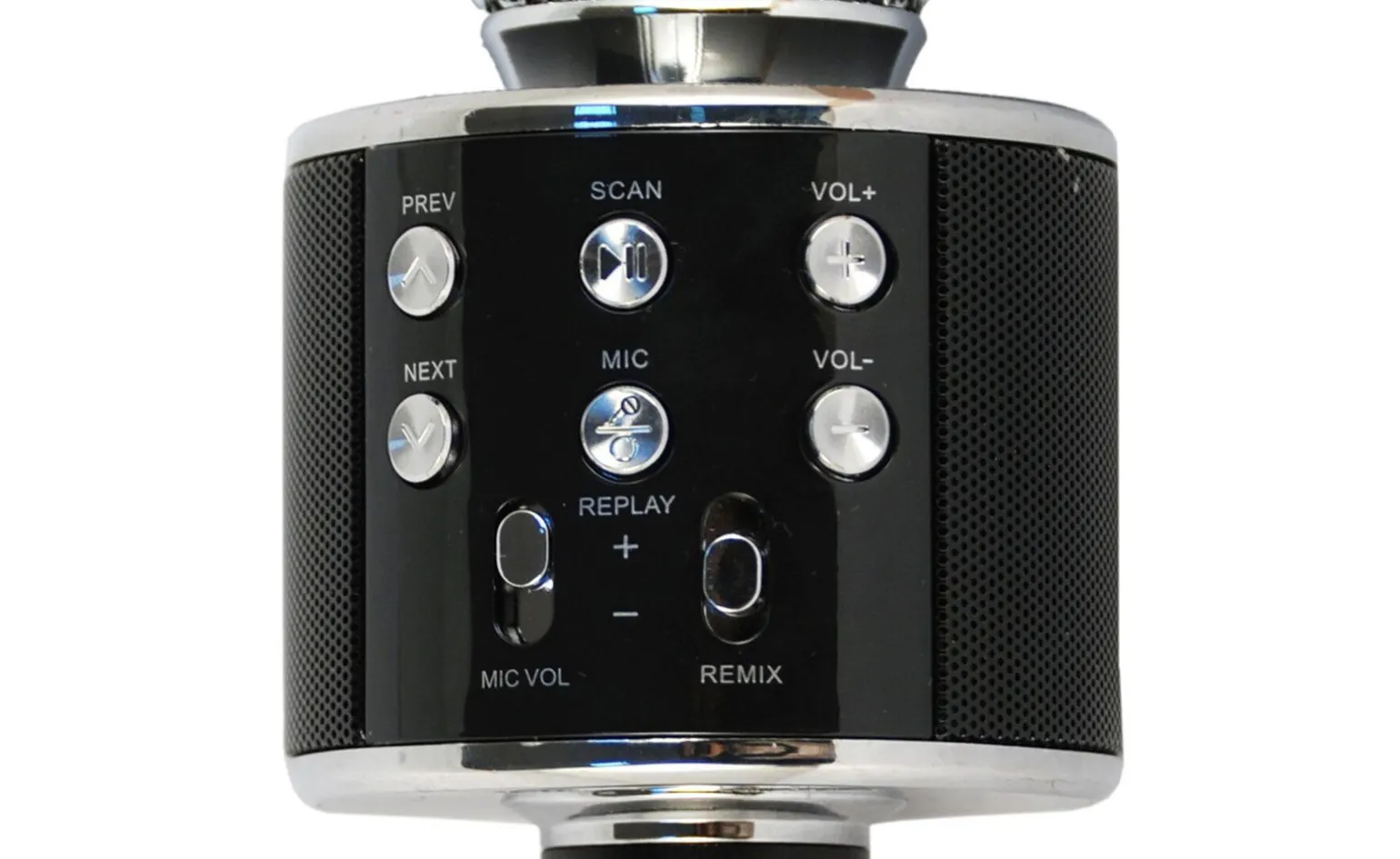 Hollywood microfono wireless per karaoke, nero
