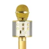 Hollywood microfono wireless per karaoke, oro