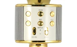 Hollywood microfono wireless per karaoke, oro