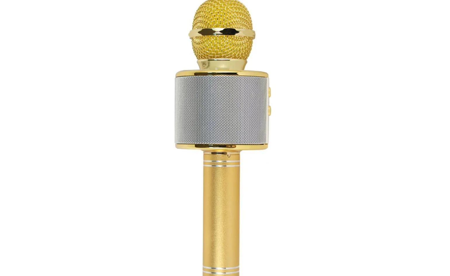 Hollywood microfono wireless per karaoke, oro