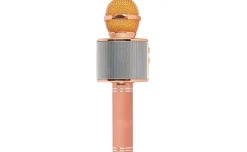 Hollywood microfono wireless per karaoke, oro rosa