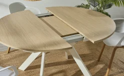 Ibiza tavolo allungabile rovere naturale e bianco