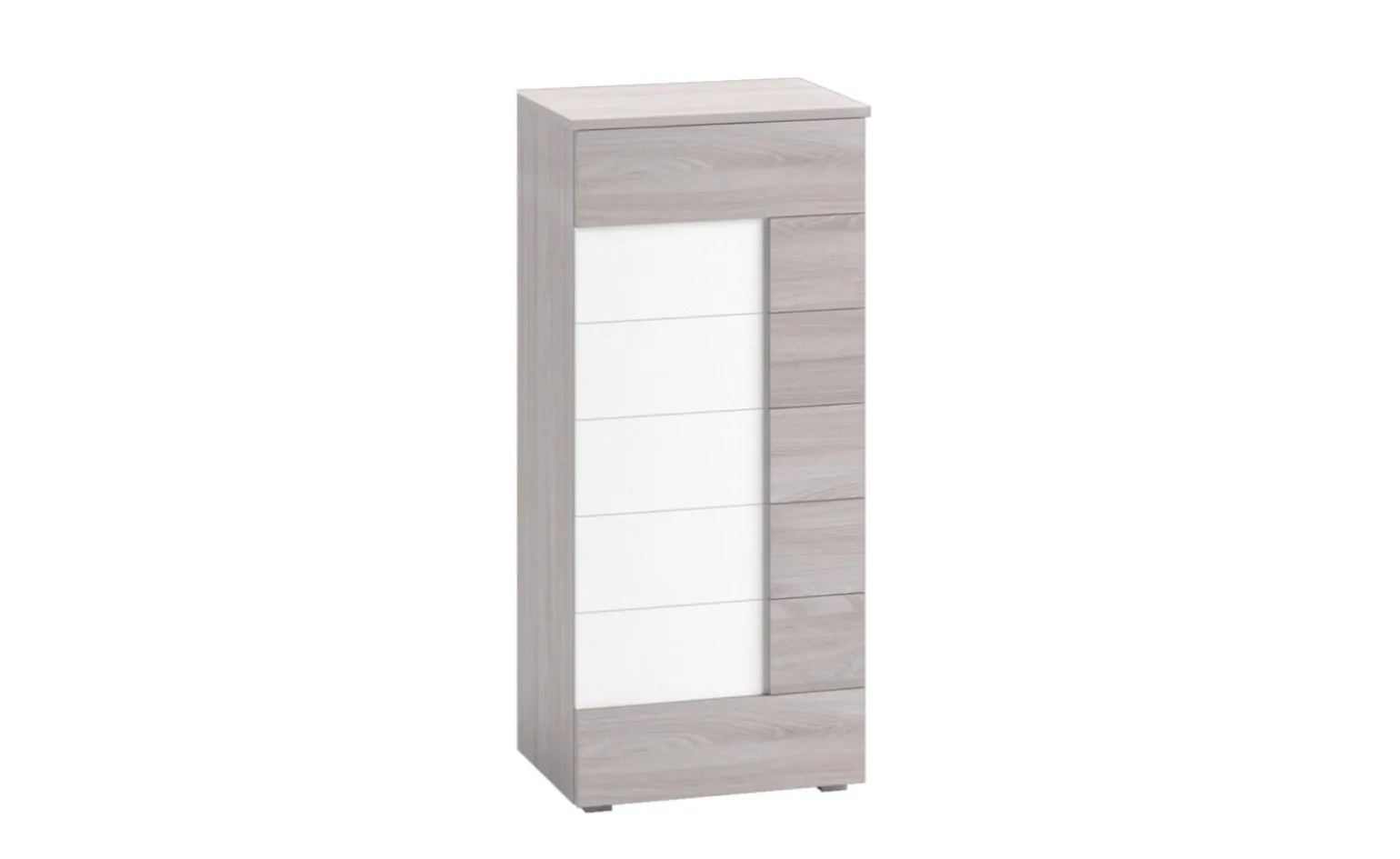 Ilenia settimino 7 cassetti olmo e bianco